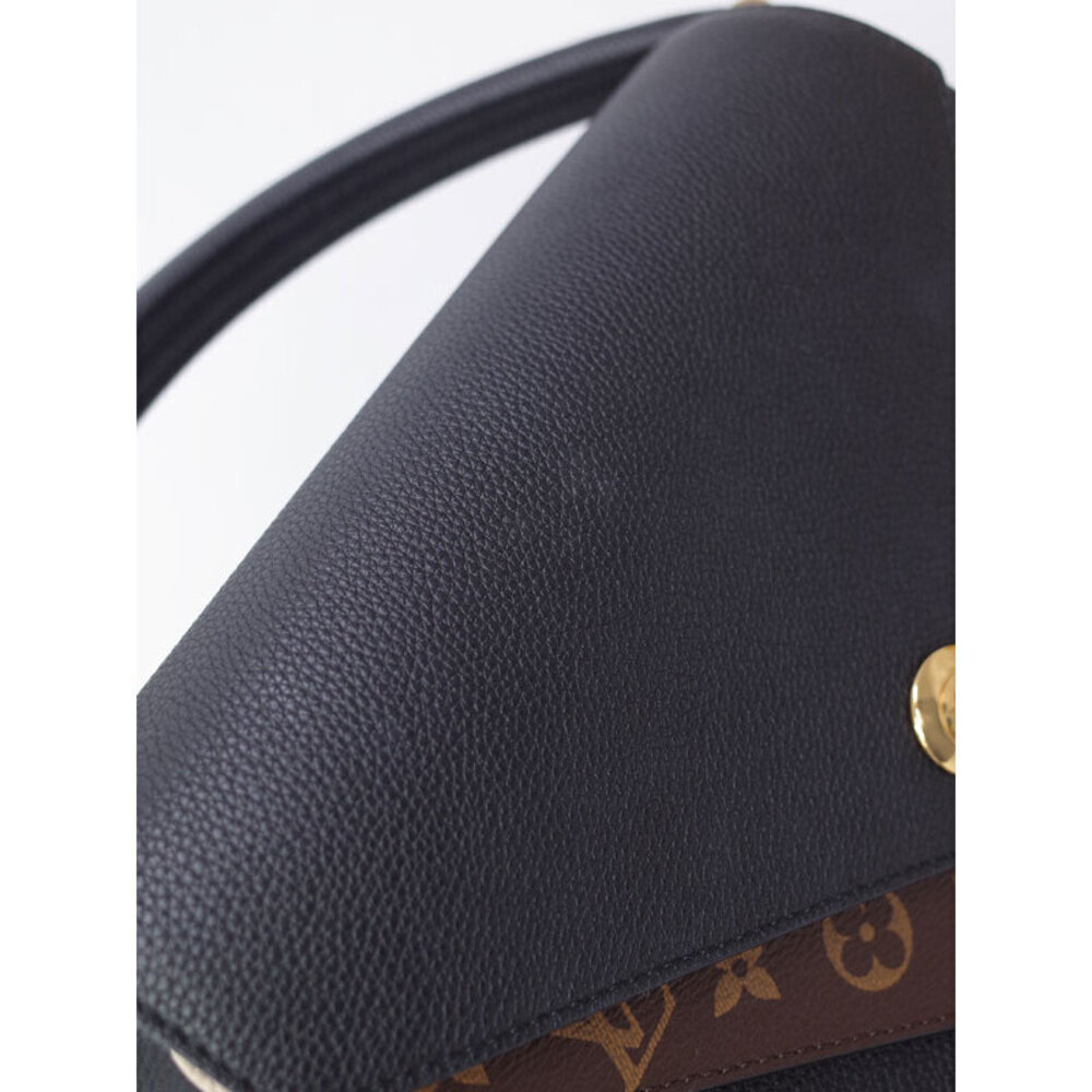 Louis Vuitton Grained Calfskin Monogram Double V 2way handbag Black - Picture 7 of 8